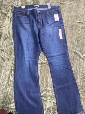 Signature by Levi Strauss Dark Blue Bootcut Jeans